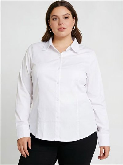 Lycra-Langarmshirt in Übergröße