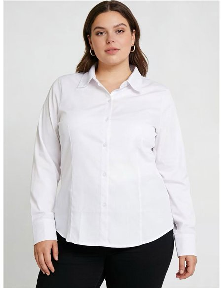 Lycra-Langarmshirt in Übergröße