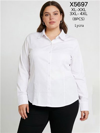 Lycra-Langarmshirt in Übergröße 2