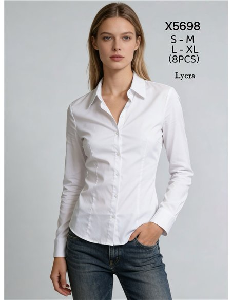 Lycra-Langarmshirt, tailliert