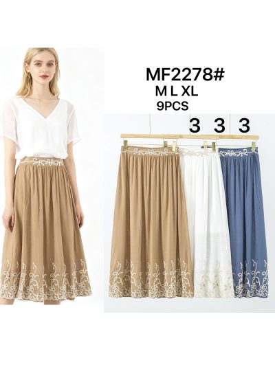 Falda midi bordada 2