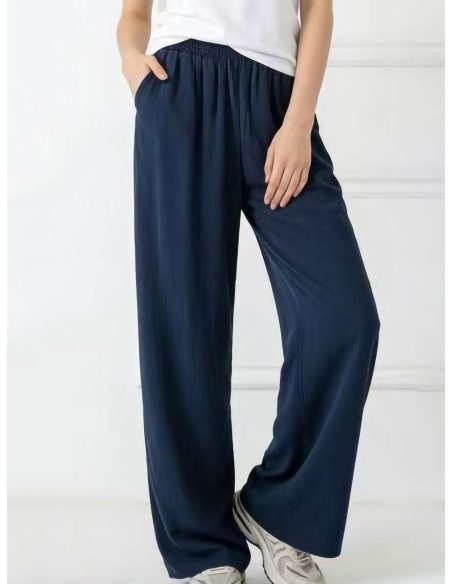 Pantalón palazzo cintura elástica