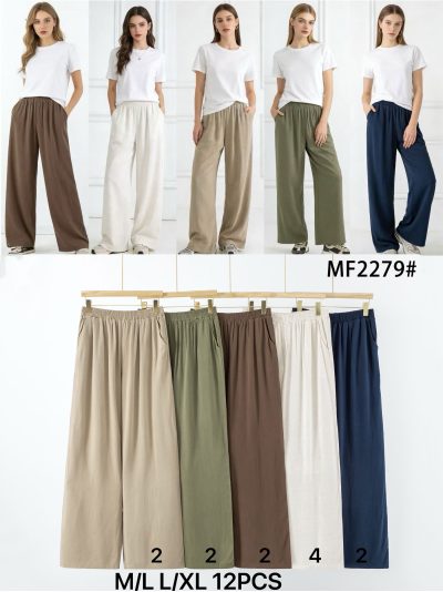 Pantalón palazzo cintura elástica 2