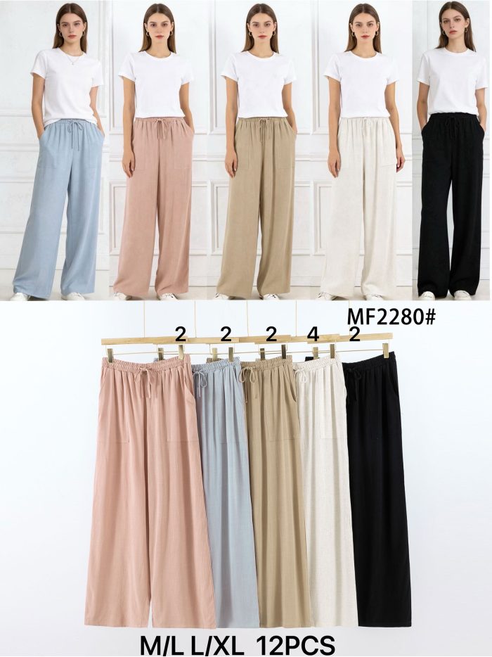 Pantalón palazzo cordón ajustable