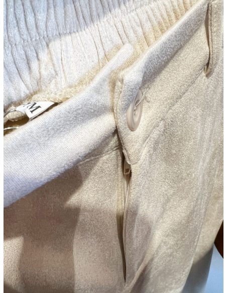 Pantalón palazzo efecto ante