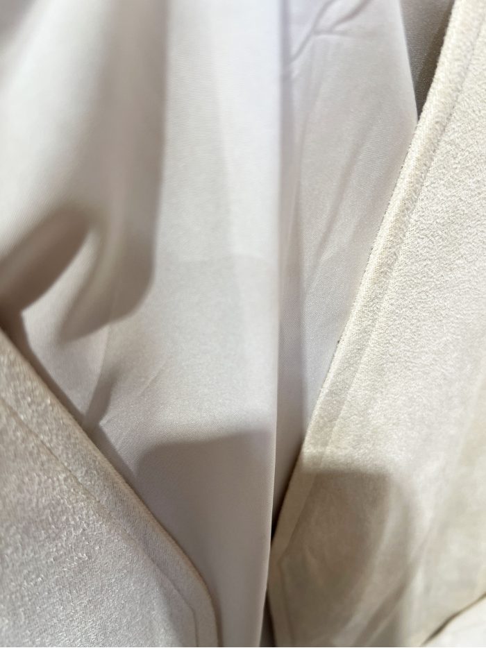 Suede-effect v-neck waistcoat