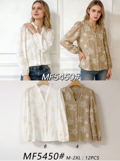 Blusa bordada de flores 2