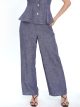 pantalon droit effet denim