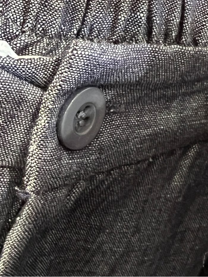 pantalon droit effet denim