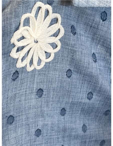 Camisa bordada floral 3d 