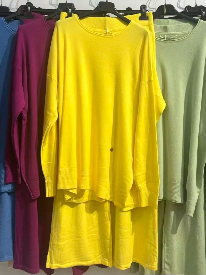 Conjunto Jersey amplio cuello redondo + Pantalón