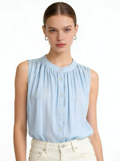 Blusa sin mangas talla grande