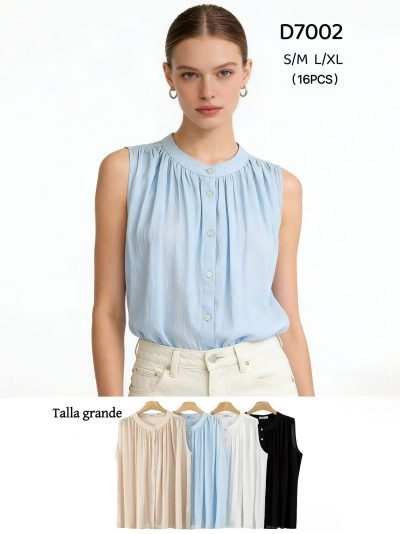 Blusa sin mangas talla grande 2