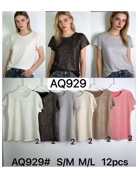 T-shirt à paillettes à manches courtes