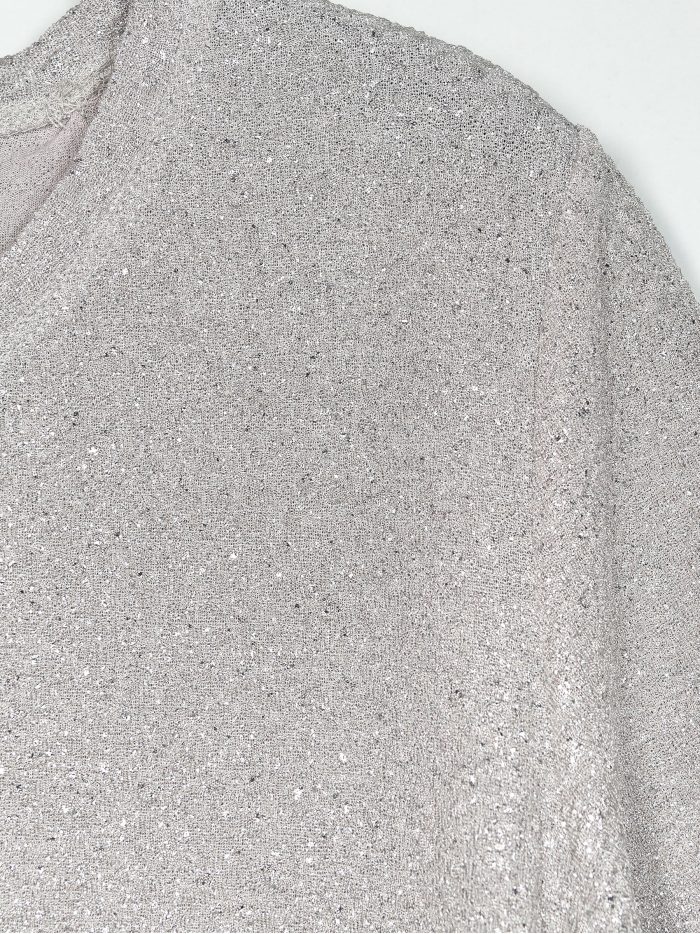 T-shirt à paillettes à manches courtes