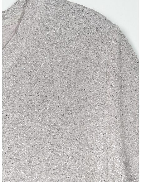 T-shirt à paillettes à manches courtes