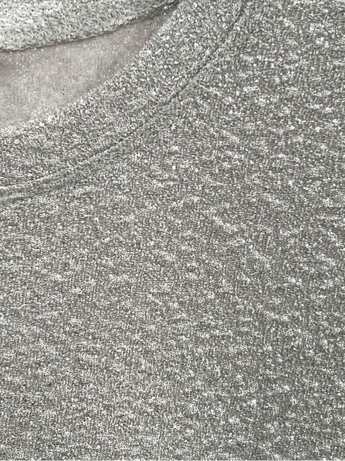 Camiseta glitter cuello redondo