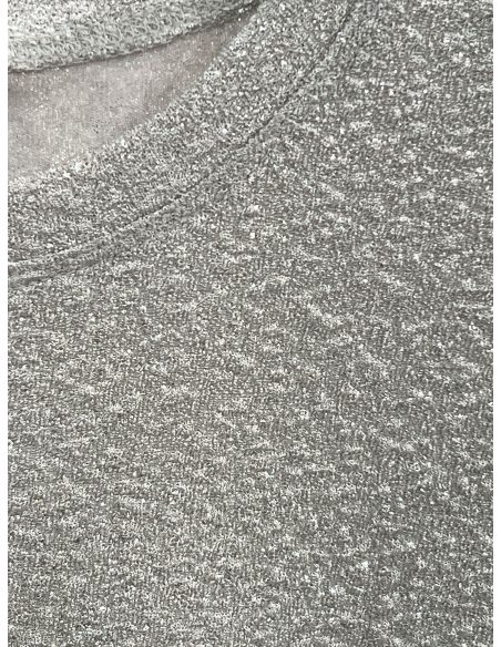 Camiseta glitter cuello redondo