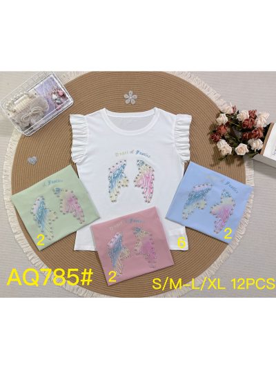 Camiseta alas pedrería 2