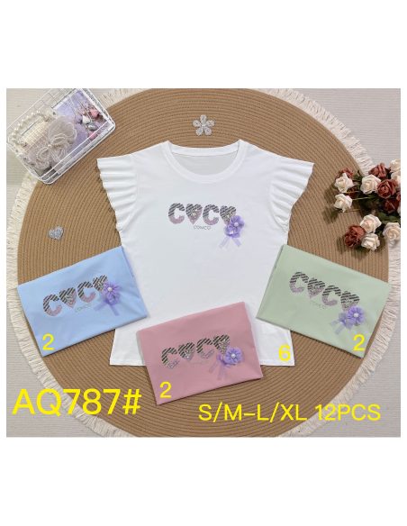 Camiseta coco strass