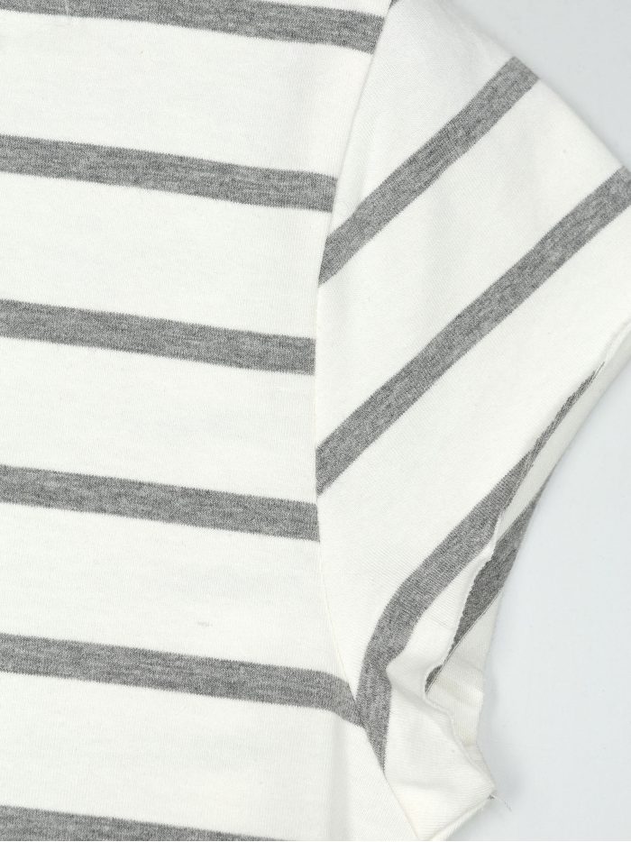 Maglietta girocollo a righe