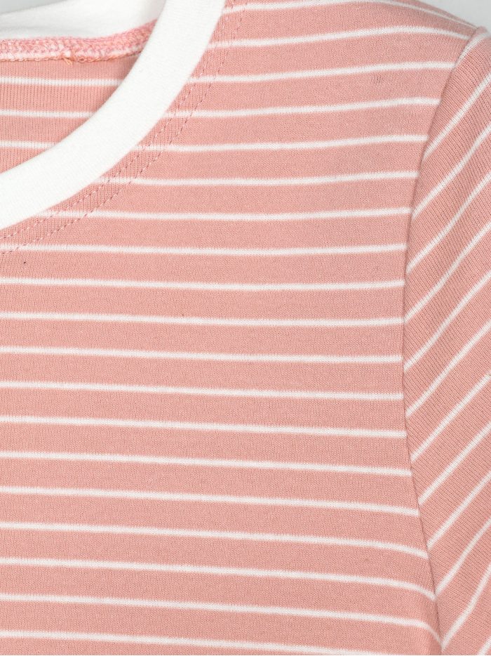 T-shirt à rayures bicolores