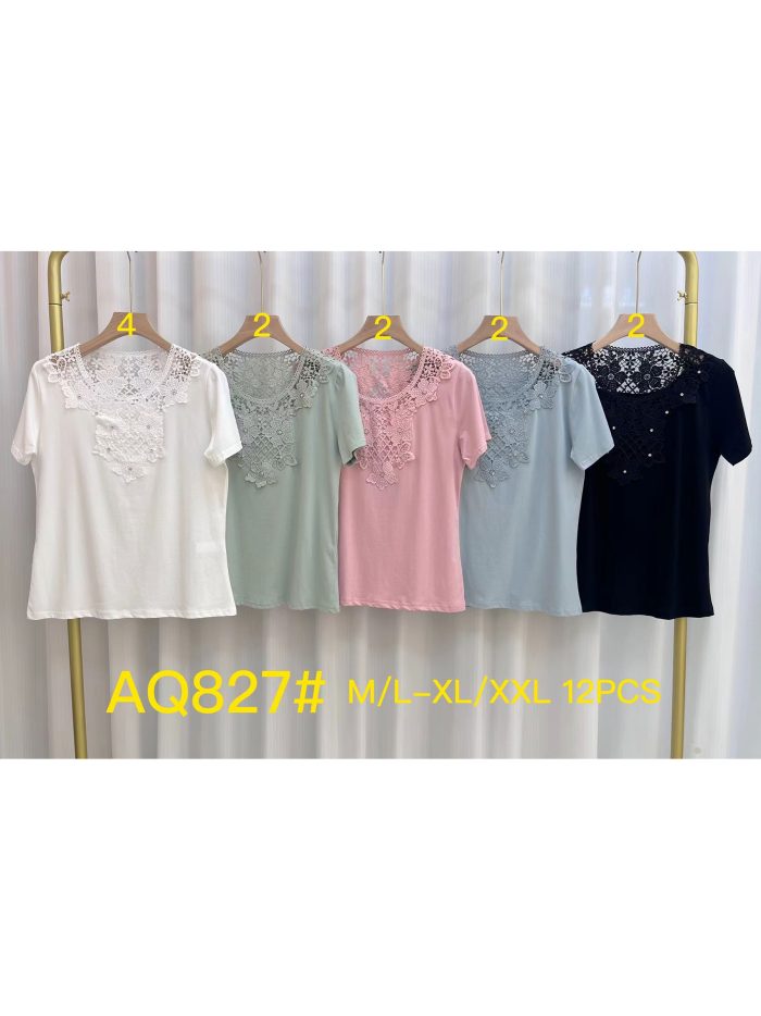 Maglietta in guipure