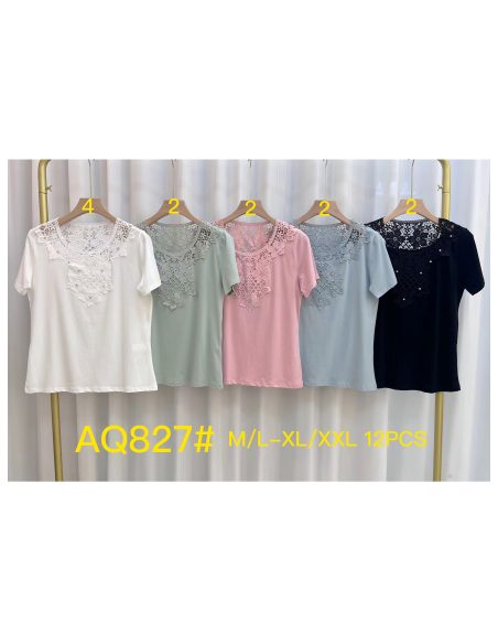 Maglietta in guipure