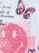 maglietta con farfalla di strass