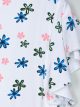Floral t-shirt with ruffle trims
