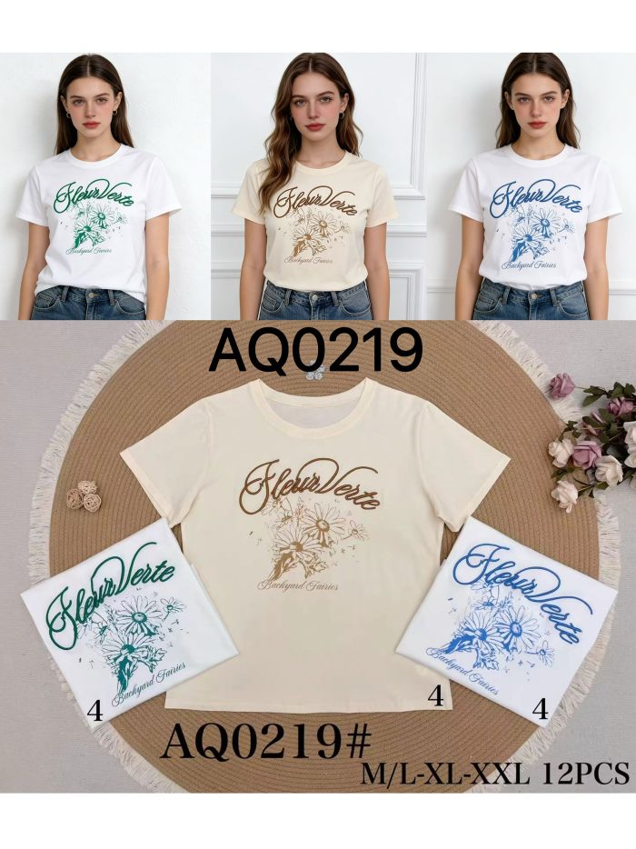 Camiseta estampado flores vintage