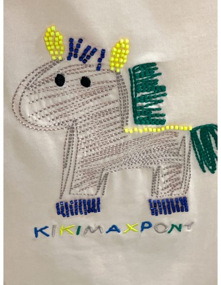 Übergroßes T-Shirt mit besticktem Pony