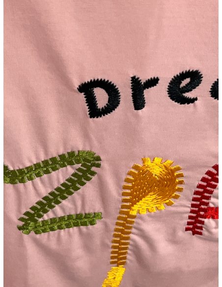 Camiseta amplia bordada dreaming paris