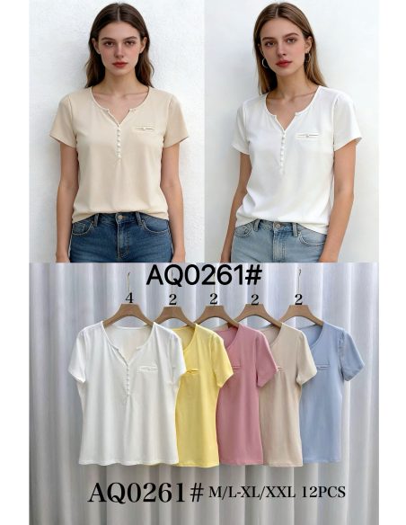 Camisa lisa de botões