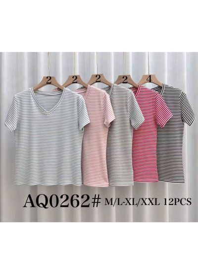 Camiset rayas cuello pico 2