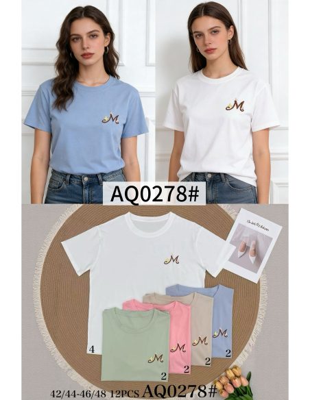 T-shirt oversize avec initiale « M » brodée