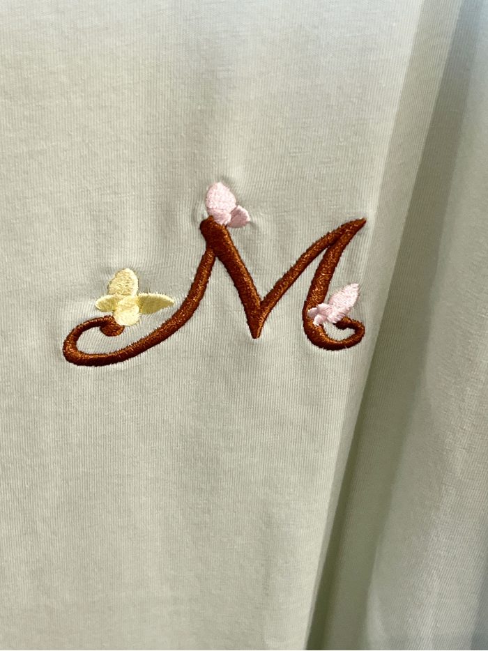 T-shirt oversize avec initiale « M » brodée