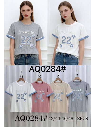 Camiseta bordada "fireworks 22" 2