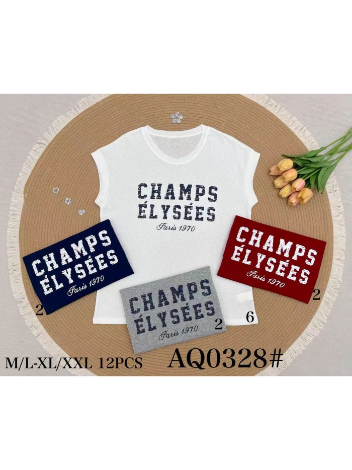 Camiseta sin mangas "champs élysées" paris 1970