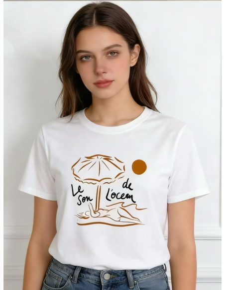 T-shirt stampata son l'océan
