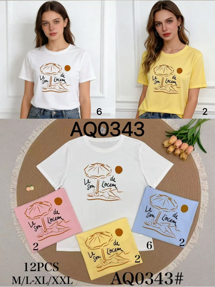 T-shirt stampata son l'océan