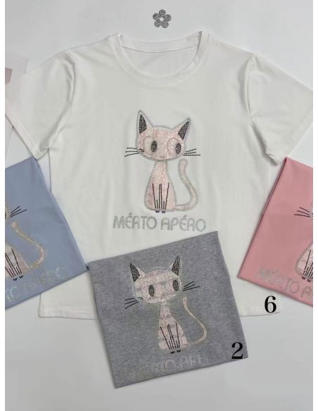 Camiseta gato pedrería