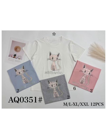 Camiseta gato pedrería