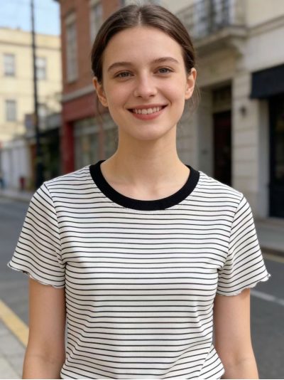 Camiseta rayas bicolor