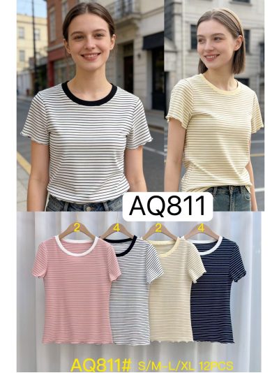 Camiseta rayas bicolor 2