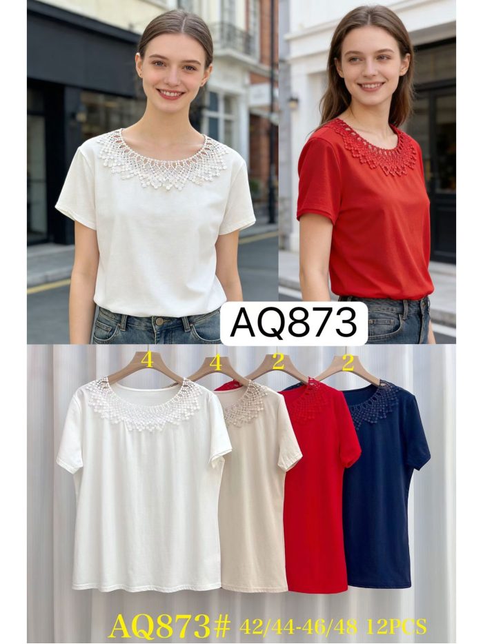 Oversized T-Shirt With Guipur MF-AQ873 Sales to self-employed professionals and businesses