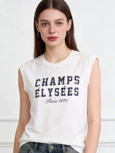 Camiseta sin mangas "champs élysées" paris 1970