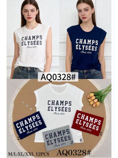Camiseta sin mangas "champs élysées" paris 1970 2