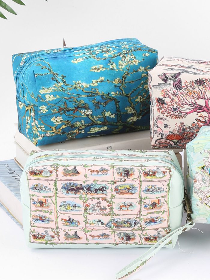 Neceser rectangular estampado