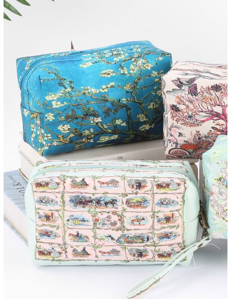 Neceser rectangular estampado